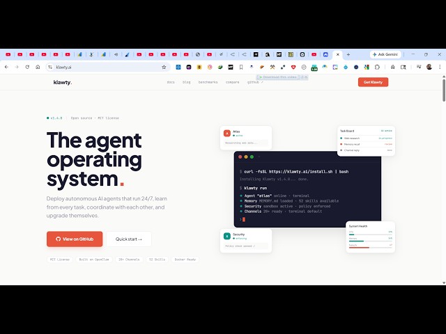 Video thumbnail for This Klawty AI Open Source Operating System is INSANE Automate Anything & Builds Full Stack Apps