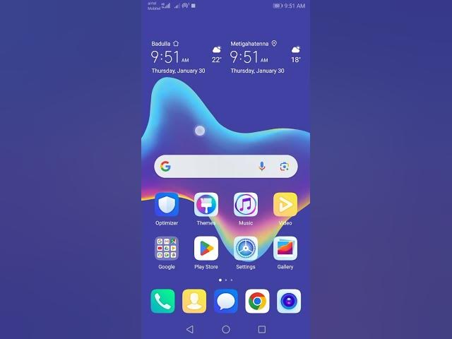 Video thumbnail for Huawei y9 2018 widget adding and removing