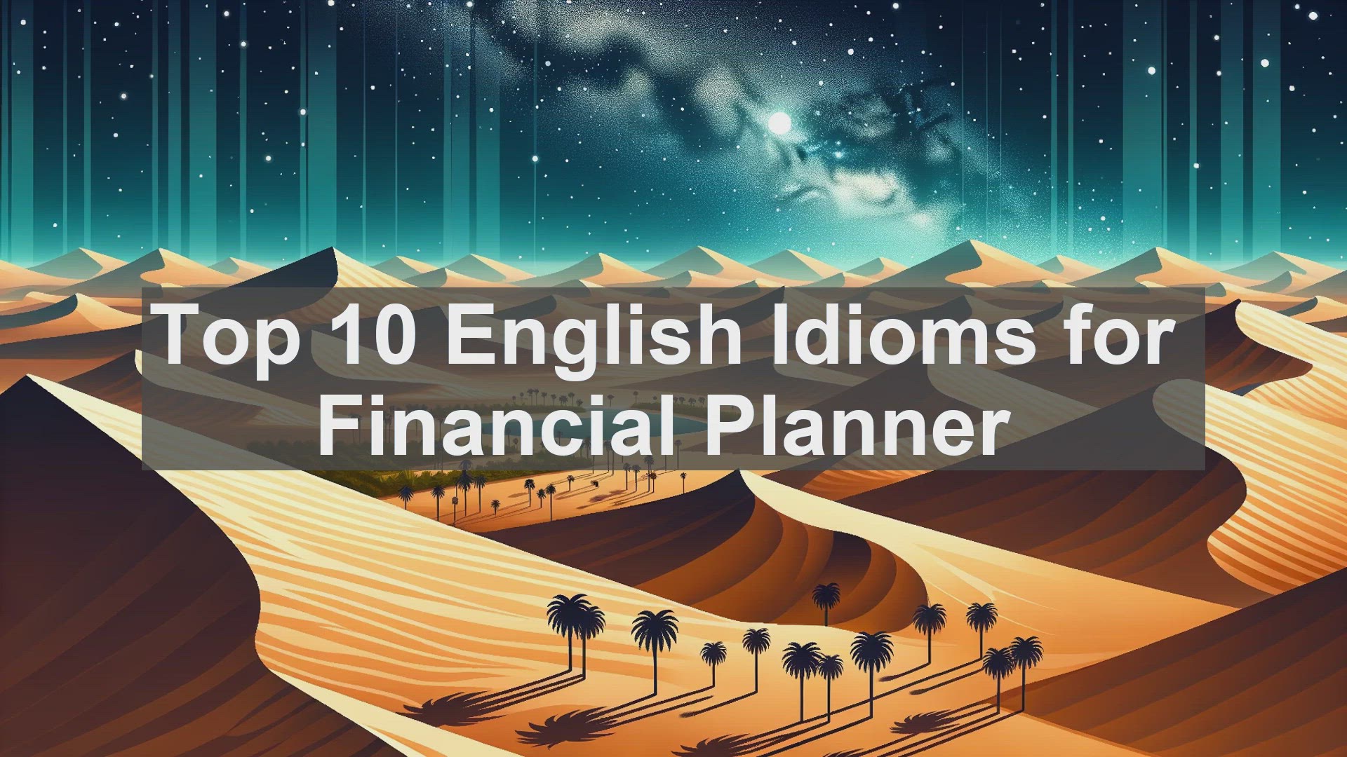 'Video thumbnail for Top 10 English Idioms for Financial Planner'
