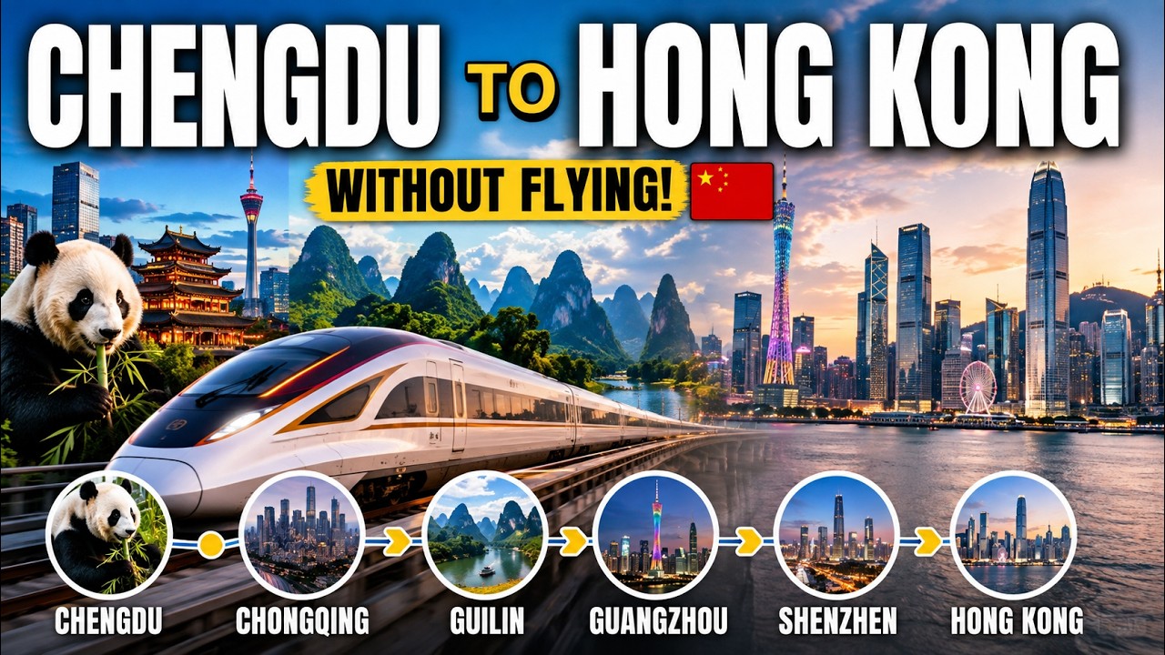 Video thumbnail for Chengdu to Hong Kong WITHOUT FLYING | Crossing China by High-Speed Train
