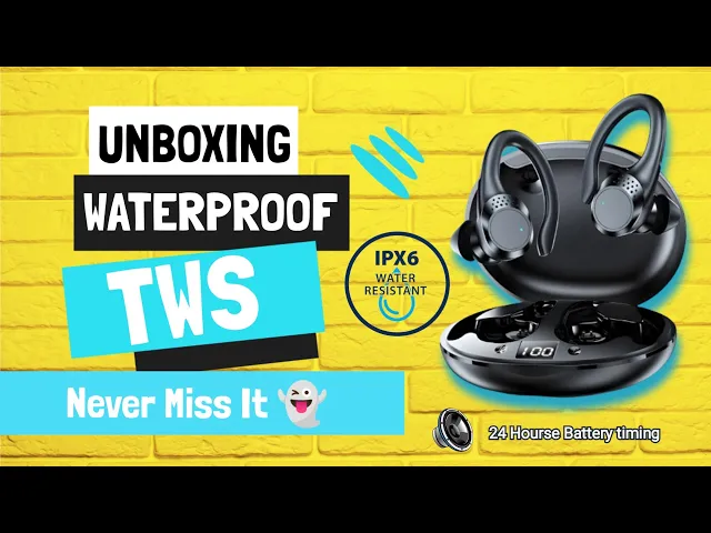 Video thumbnail for UNBOXING WATERPROOF TWS SPIDRO S09 "NEVER MISS IT"  ❘ IPX 6 WATER RESISTANT ❘  24 HOURS STAND