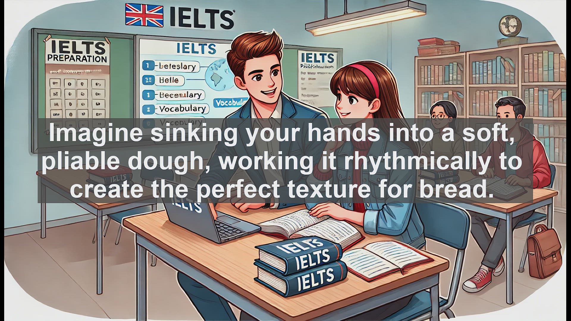 'Video thumbnail for 5000 Must Know IELTS 8.0 Vocabulary - Knead: Mastering the Art of Dough Manipulation'