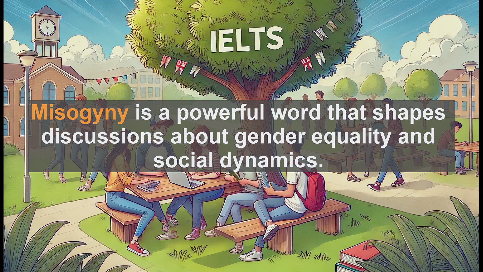 'Video thumbnail for 5000 Must Know IELTS 8.0 Vocabulary - Misogyny: Key Concept for IELTS Success'