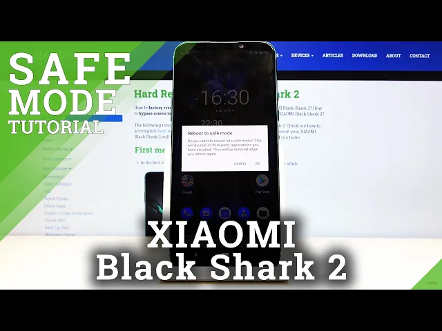 Video thumbnail for How to Enter Safe Mode in XIAOMI Black Shark 2  - Deactivate 3rd Party Apps