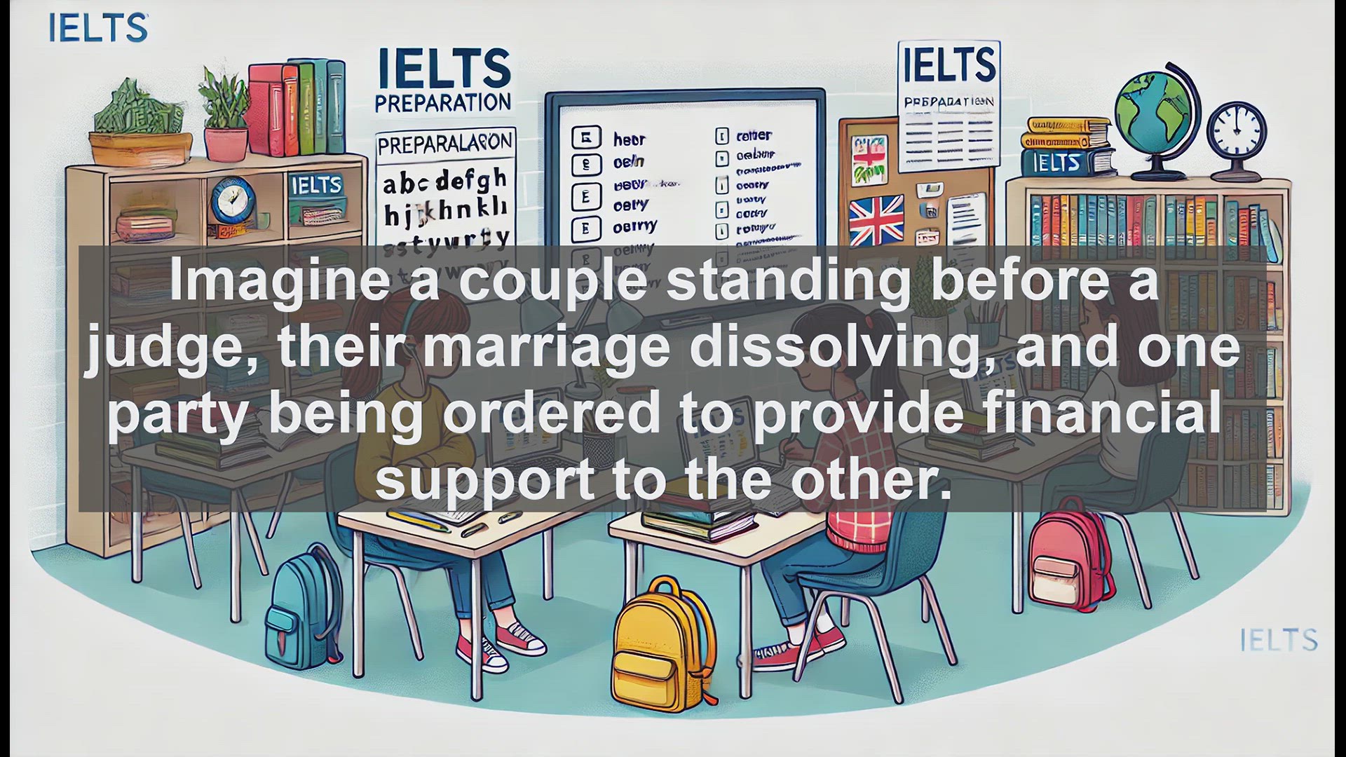 'Video thumbnail for 2000 Must Know IELTS 9.0 Vocabulary - Alimony: Understanding Spousal Support After Divorce'