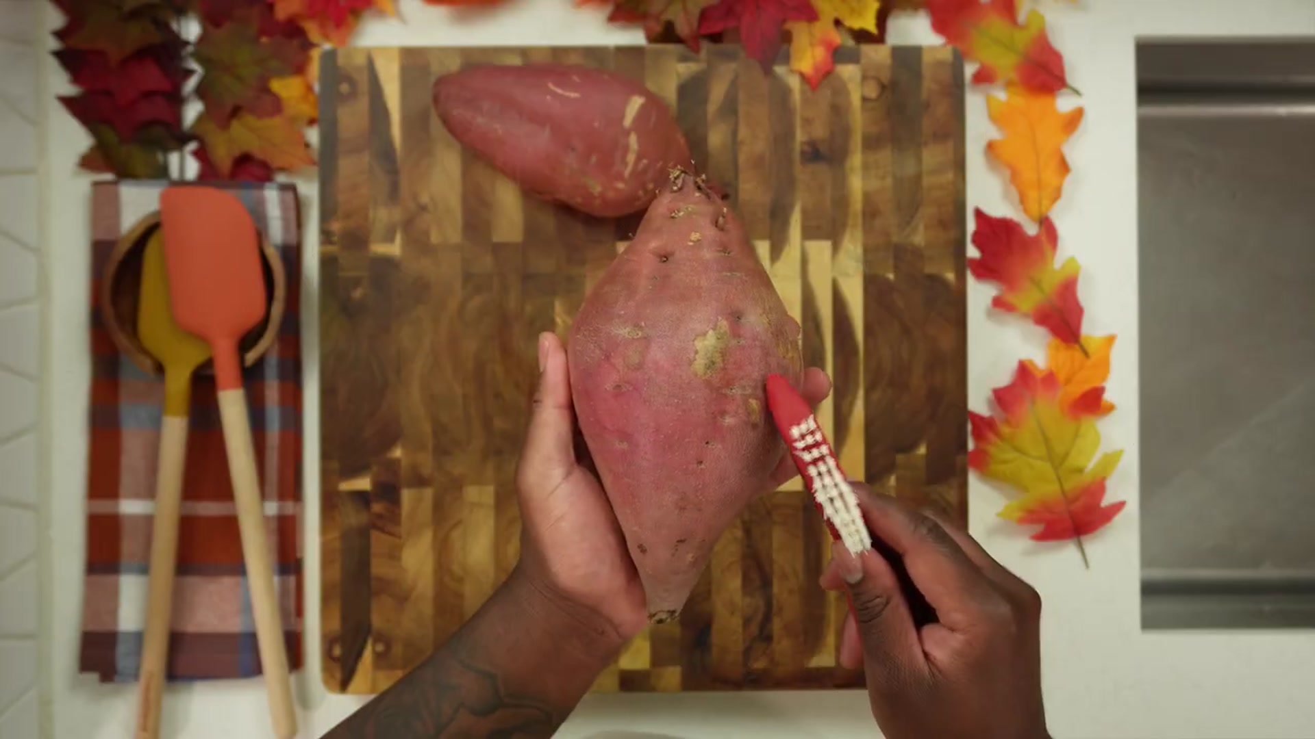 Video thumbnail for How to Make Sweet Potato Pie Crème Brûlée Best Thanksgiving Christmas Dessert Idea(720P HD)