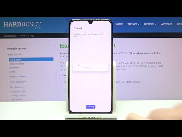 Video thumbnail for How to Reset Network Settings in VIVO V21 - Restore Network Settings