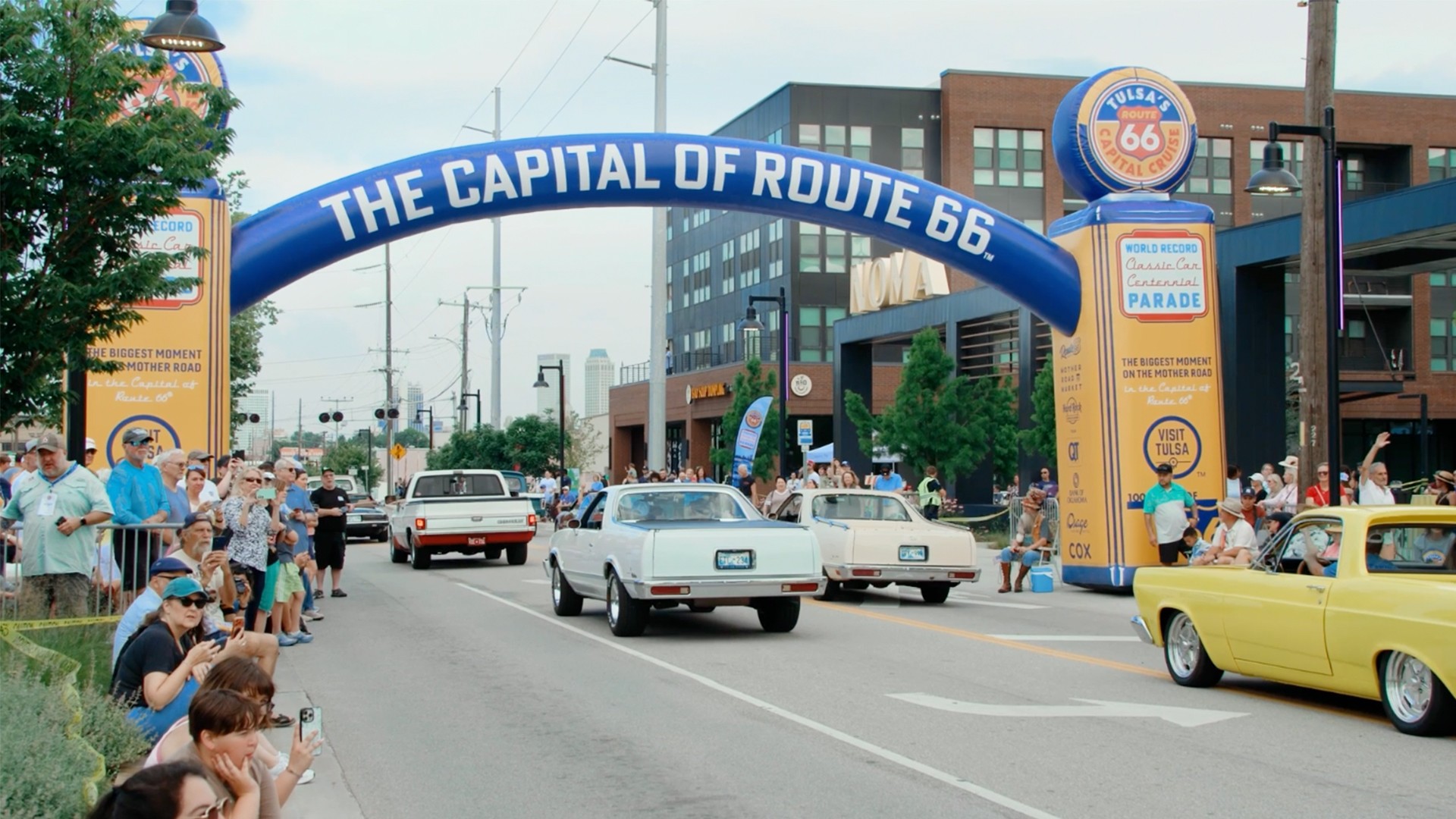 Video thumbnail for Largest parade of classic cars - 3,596 cars achieved by the City of Tulsa