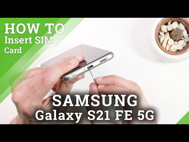 Video thumbnail for How to Insert SIM Card in SAMSUNG Galaxy S21 FE 5G  - Find and Open SIM Slot