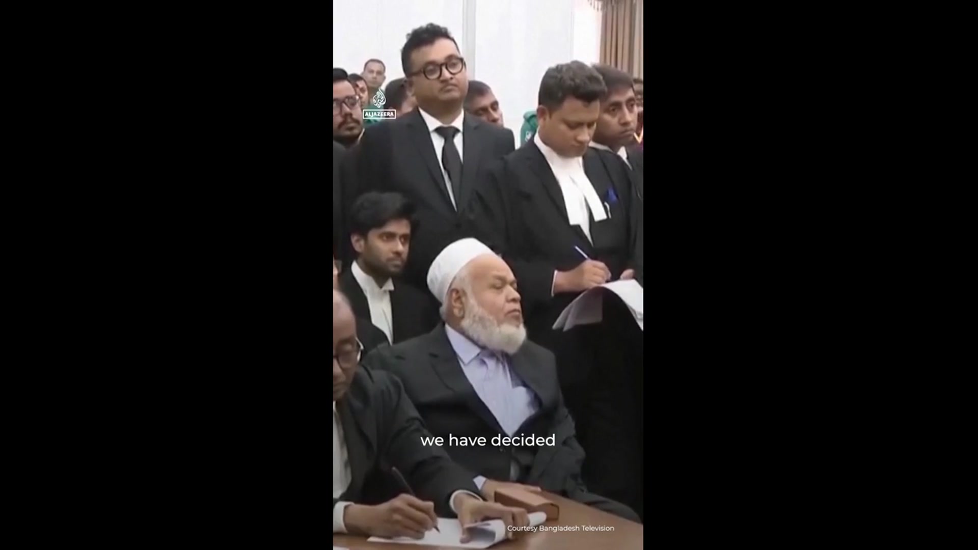 'Video thumbnail for Cheers in Bangladesh court as former PM Hasina sentenced to death'