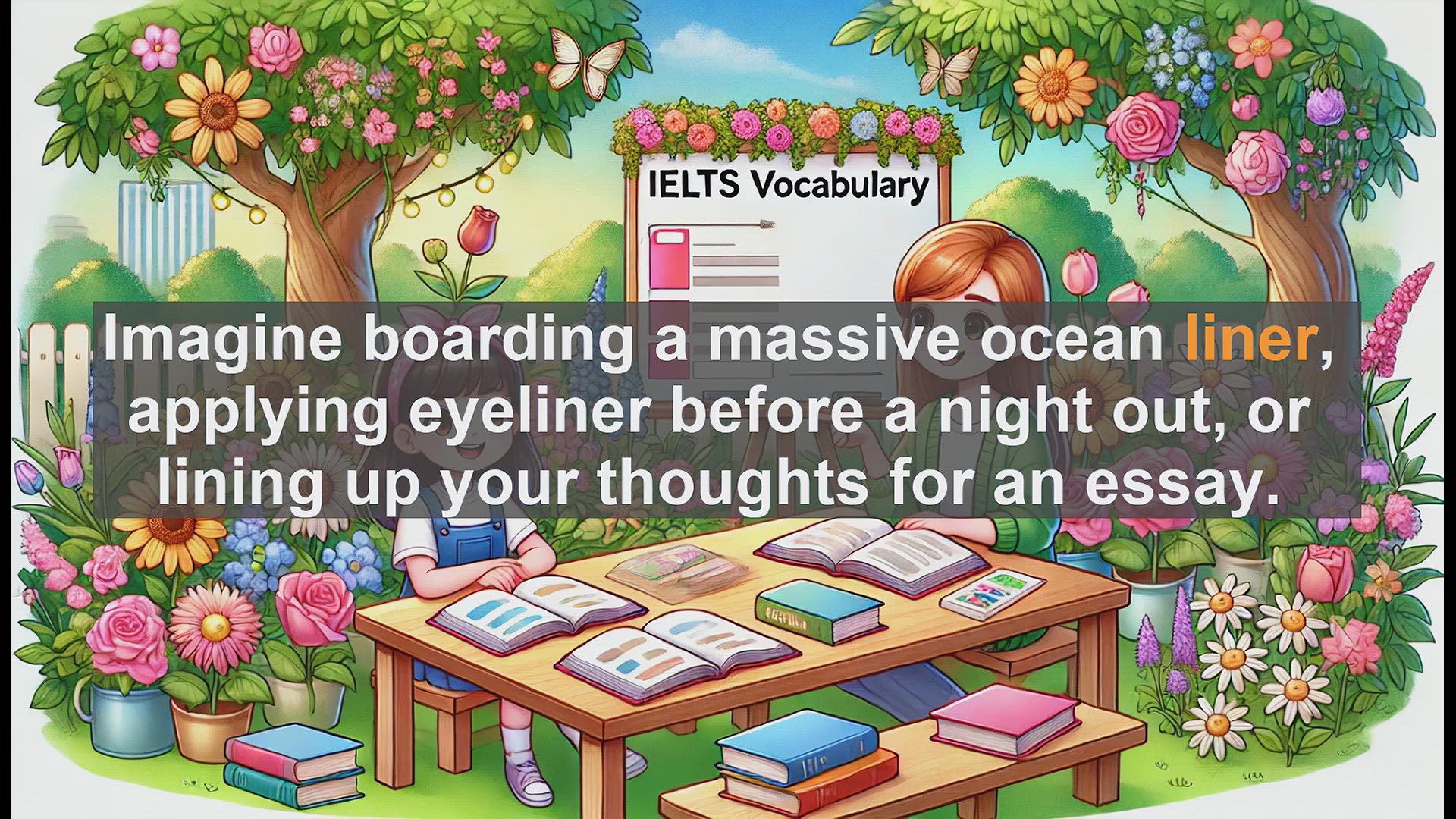 'Video thumbnail for 5000 Must Know IELTS 8.0 Vocabulary - Exploring 'Liner': A Versatile Word for IELTS Success'