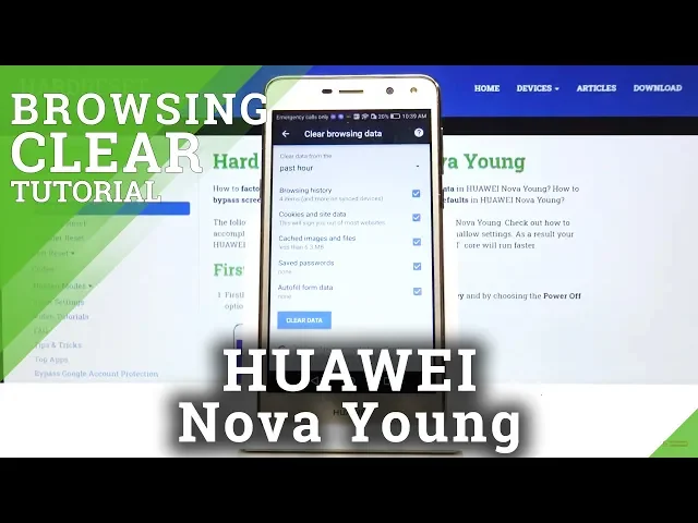 Video thumbnail for How to Clear Browsing Data in HUAWEI Nova Young – Erase Brower Storage