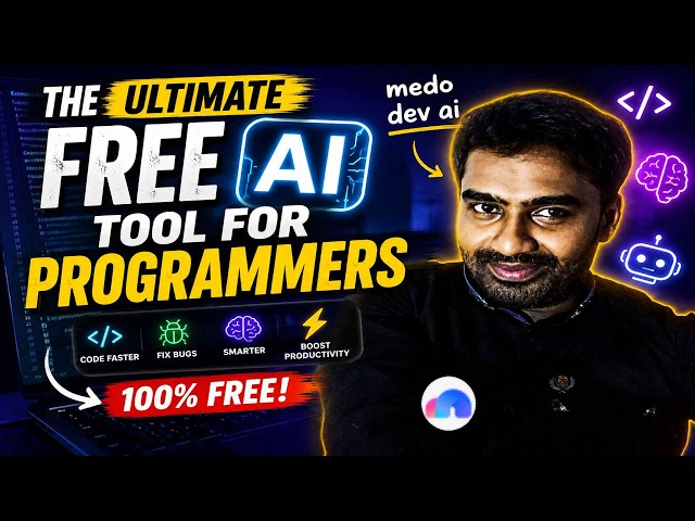 Video thumbnail for The Ultimate Free AI Tool for programmers  medo dev ai
