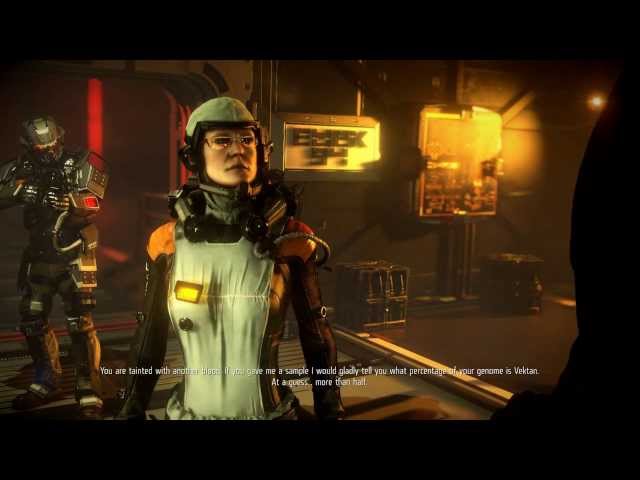 Video thumbnail for Killzone: Shadow Fall - Chap 3 The Doctor: Dr. Massar & Echo Chat Scene, Lucas Kellan in Space