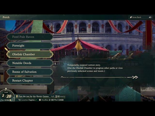 Video thumbnail for Fire Emblem: Fortune's Weave - Part 1 Cai's Path Chapter 3: Perch: Notable Deeds (Karma Shards)