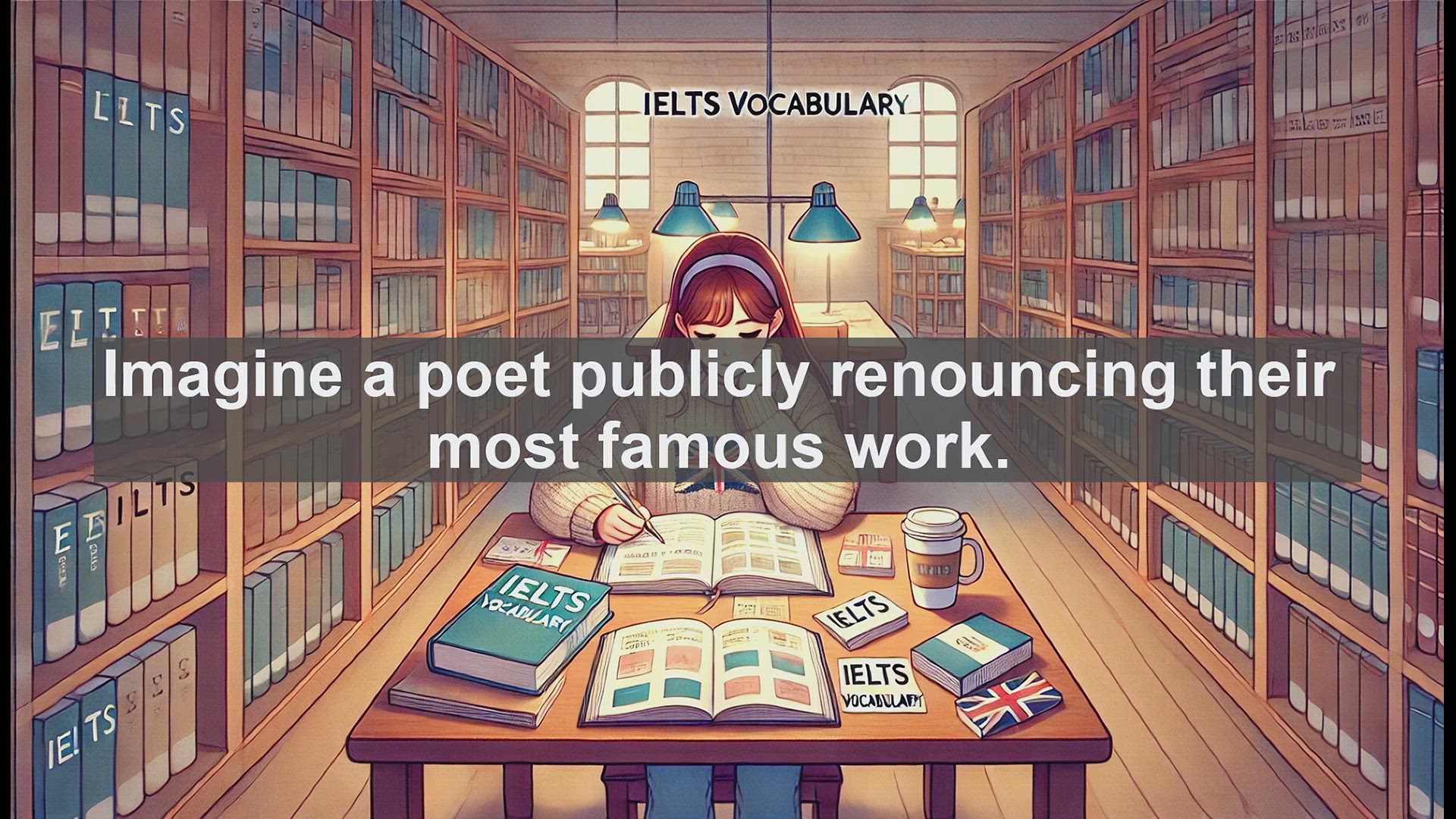 'Video thumbnail for 2000 Must Know IELTS 9.0 Vocabulary - Palinode: The Art of Poetic Retraction'