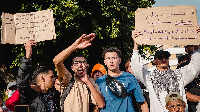 'Video thumbnail for PM Akhannouch says government ready for 'dialogue and debate' after week of protests'