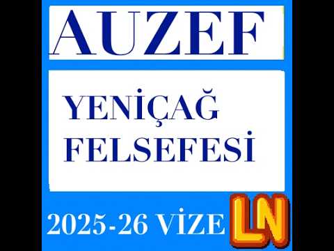Video thumbnail for Yeniçağ Felsefesi 2025-2026 Vize Soruları