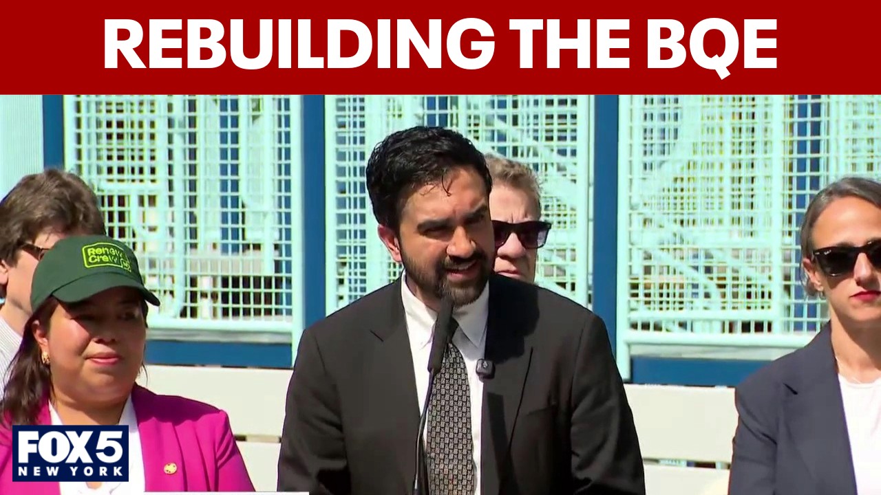Video thumbnail for Mamdani unveils NYC's $4B plan to fix BQE; groundbreaking won't start until 2030