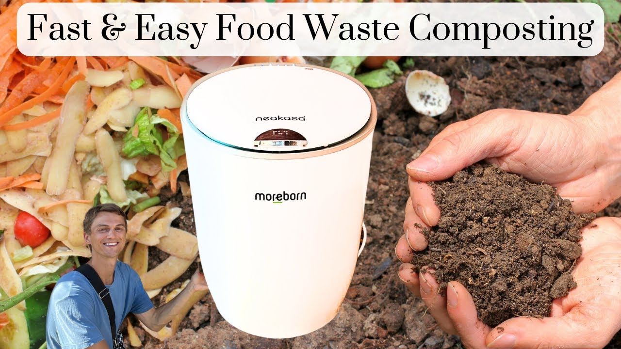 Video thumbnail for Electric Food Waste Composter - Set Up & How to Use - Neakasa