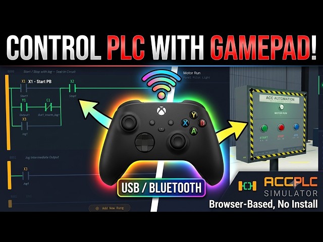 Video thumbnail for ACC PLC Simulator: Any Gamepad Now Drives Your PLC! 🎮