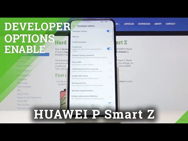 Video thumbnail for How to Activate Developer Options in HUAWEI P Smart Z – Developer Features