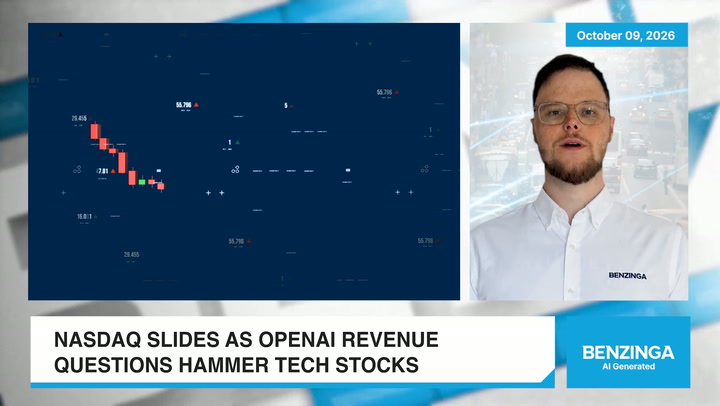 Video thumbnail for Nasdaq Falls On Tech Selloff