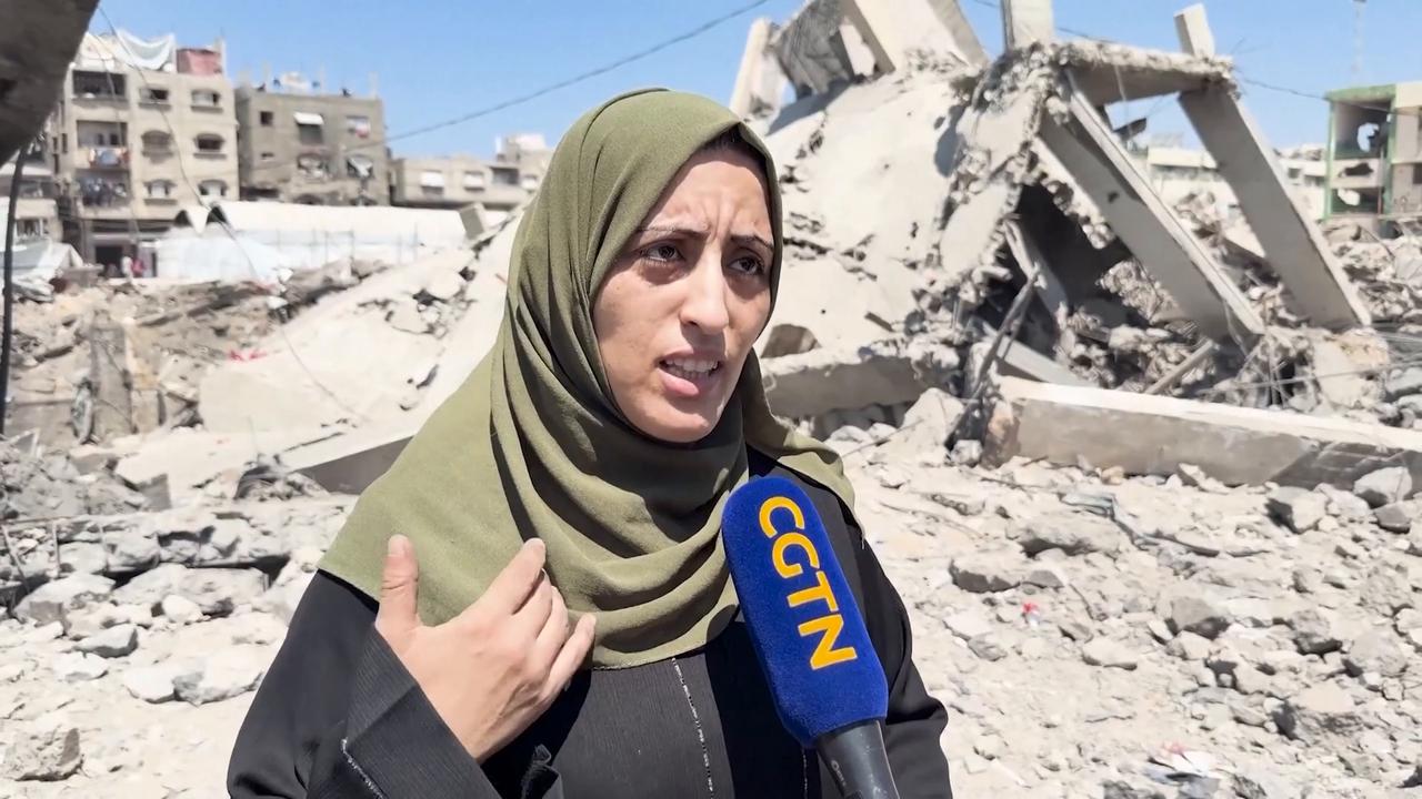 Video thumbnail for Israel destroys new Gaza desalination plant.