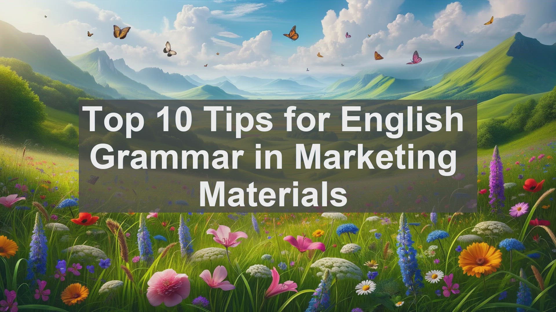 'Video thumbnail for Top 10 Tips for English Grammar in Marketing Materials'