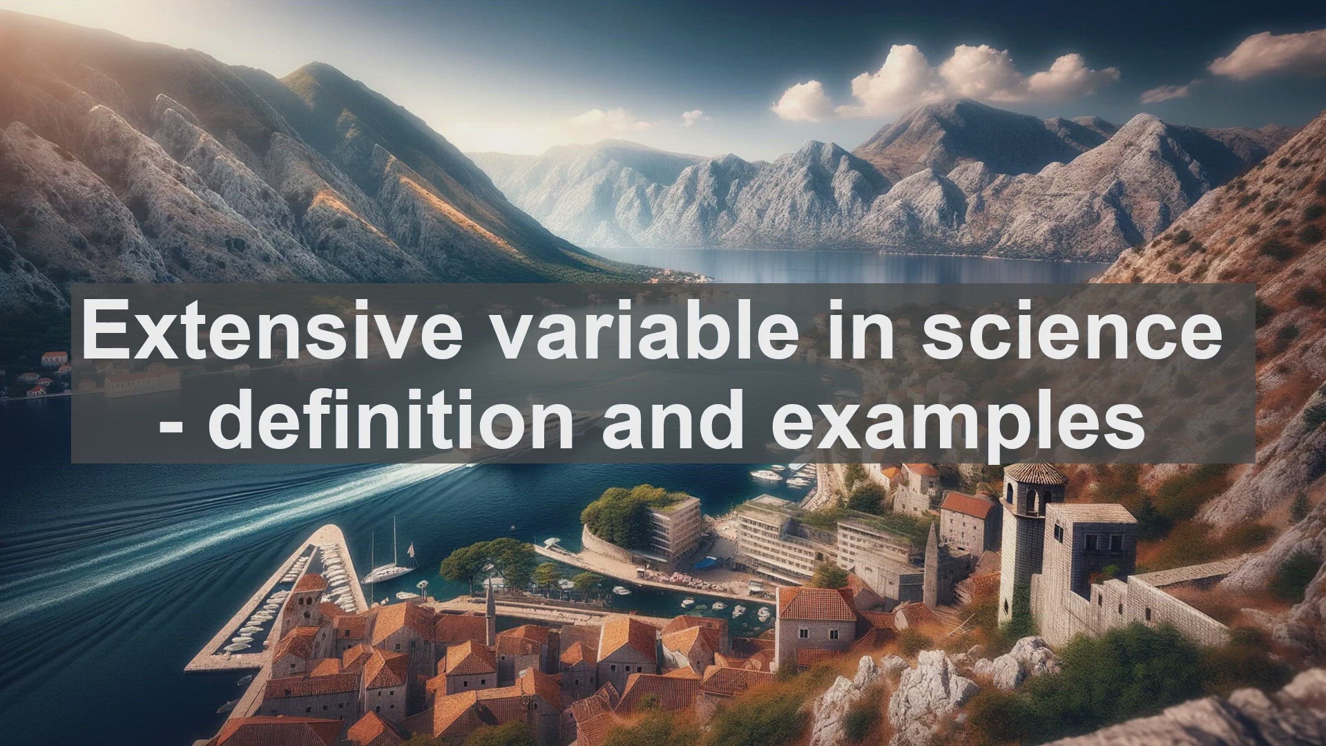 'Video thumbnail for Extensive variable in science  definition and examples'