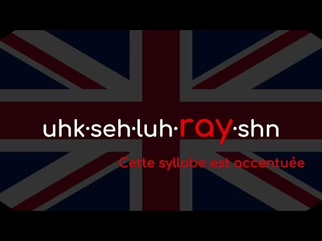 Video thumbnail for Comment prononcer « acceleration » en anglais