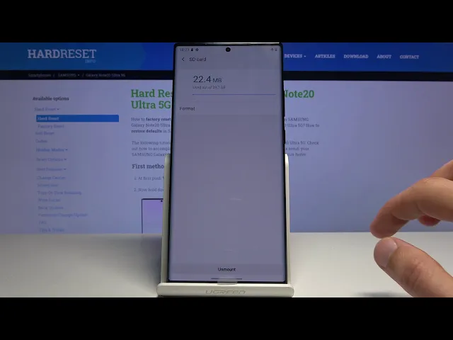 Video thumbnail for How to Format SD Card in SAMSUNG Galaxy Note 20 Ultra – Wipe Memory Card