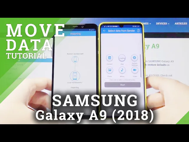 Video thumbnail for CLONEit: Transfer Data from SAMSUNG Galaxy A9 2018 to Android Phone