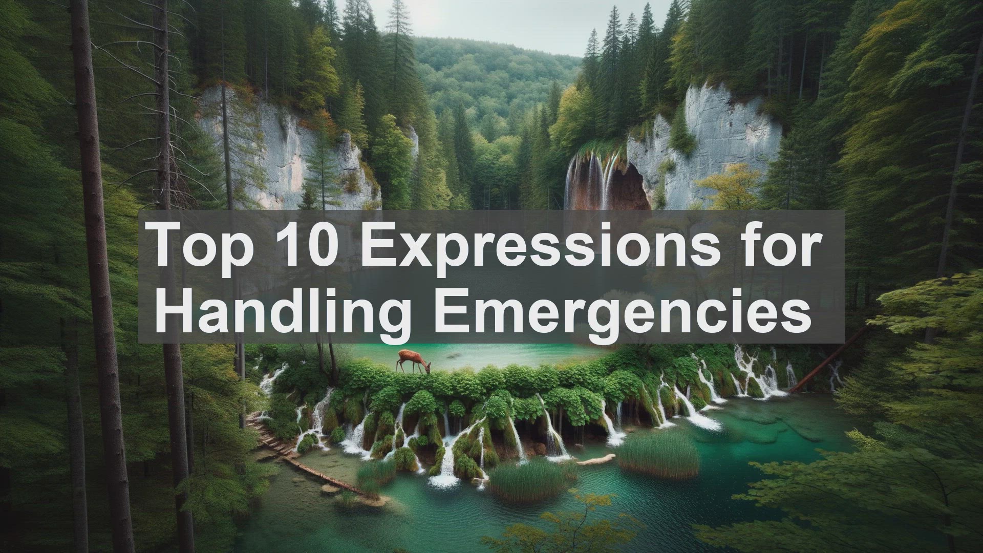'Video thumbnail for Top 10 Expressions for Handling Emergencies'