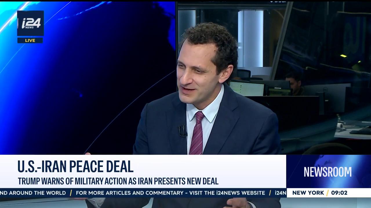 Video thumbnail for U.S.-Iran peace deal: Trump warns of military action as Iran presents new deal