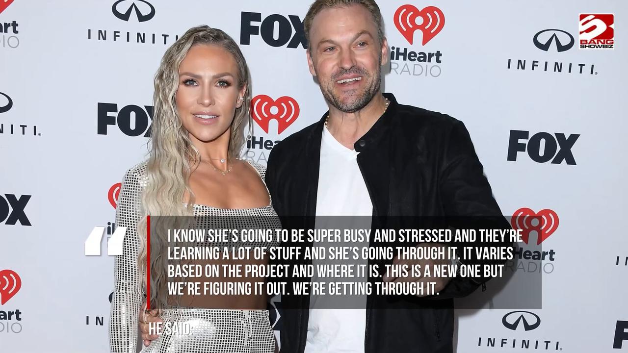 Video thumbnail for Brian Austin Green supports Sharna Burgess on Dancing With the Stars.