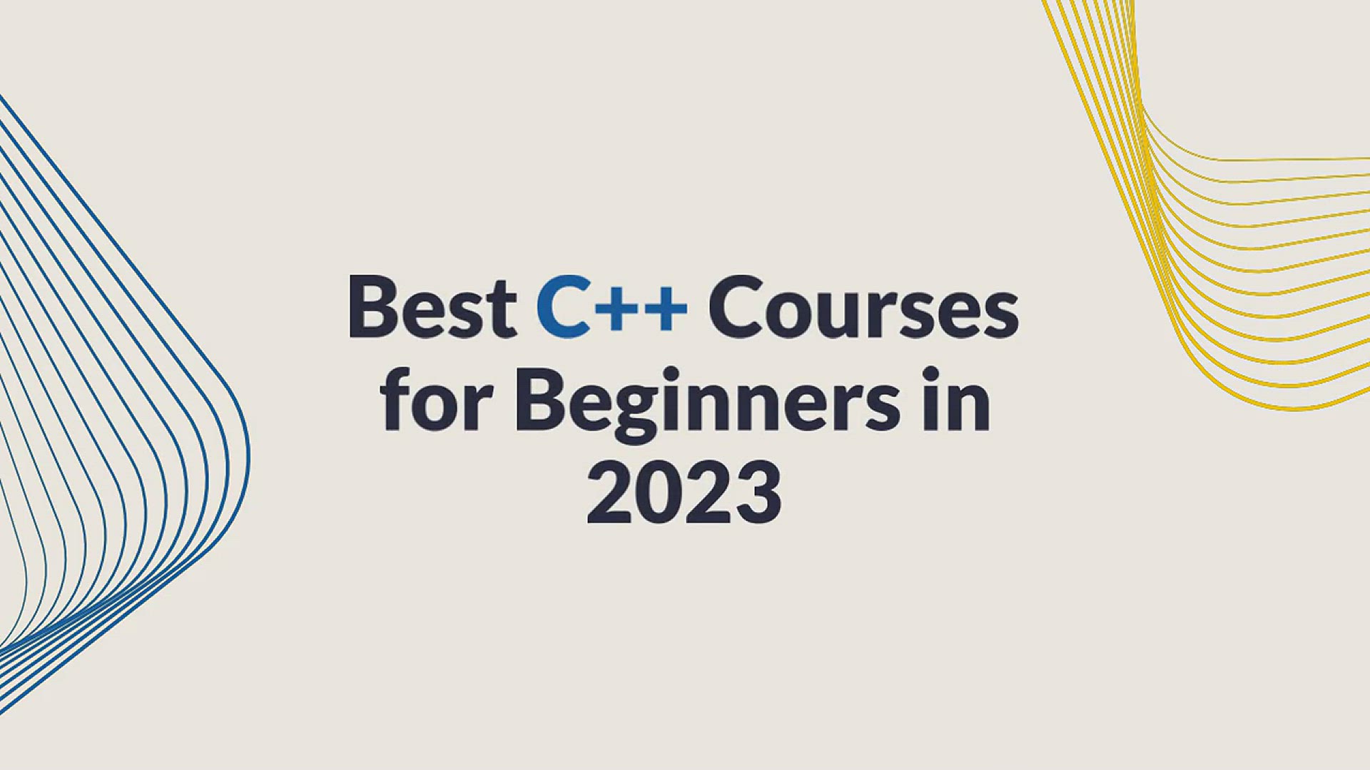 'Video thumbnail for 10 Best C++ Courses For Beginners [2023]'