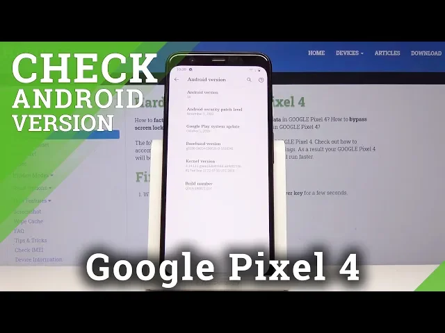 Video thumbnail for How to Check Android Version in GOOGLE Pixel 4 – Security Patch Level