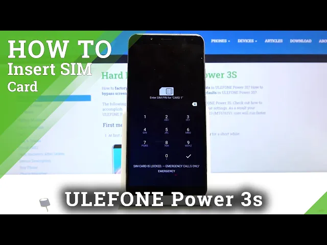 Video thumbnail for How to Insert SIM Card to ULEFONE Power 3s – Find SIM Card Slot