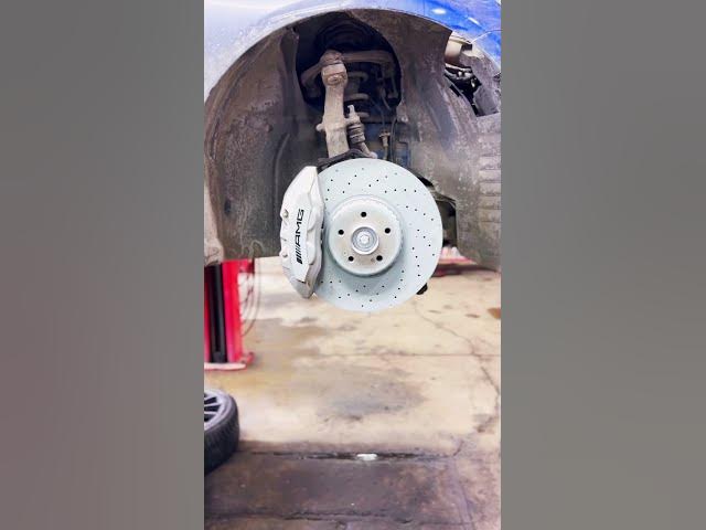 Video thumbnail for C43 AMG gets a new set of brakes!! #c43amg #amg #mercedes #cartok #fyp #viral #automobile #shorts