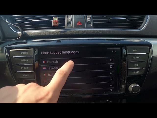 Video thumbnail for How to Add Languages to Keypad in Skoda Superb III ( 2015 – Now ) - Set More Keypad Languages