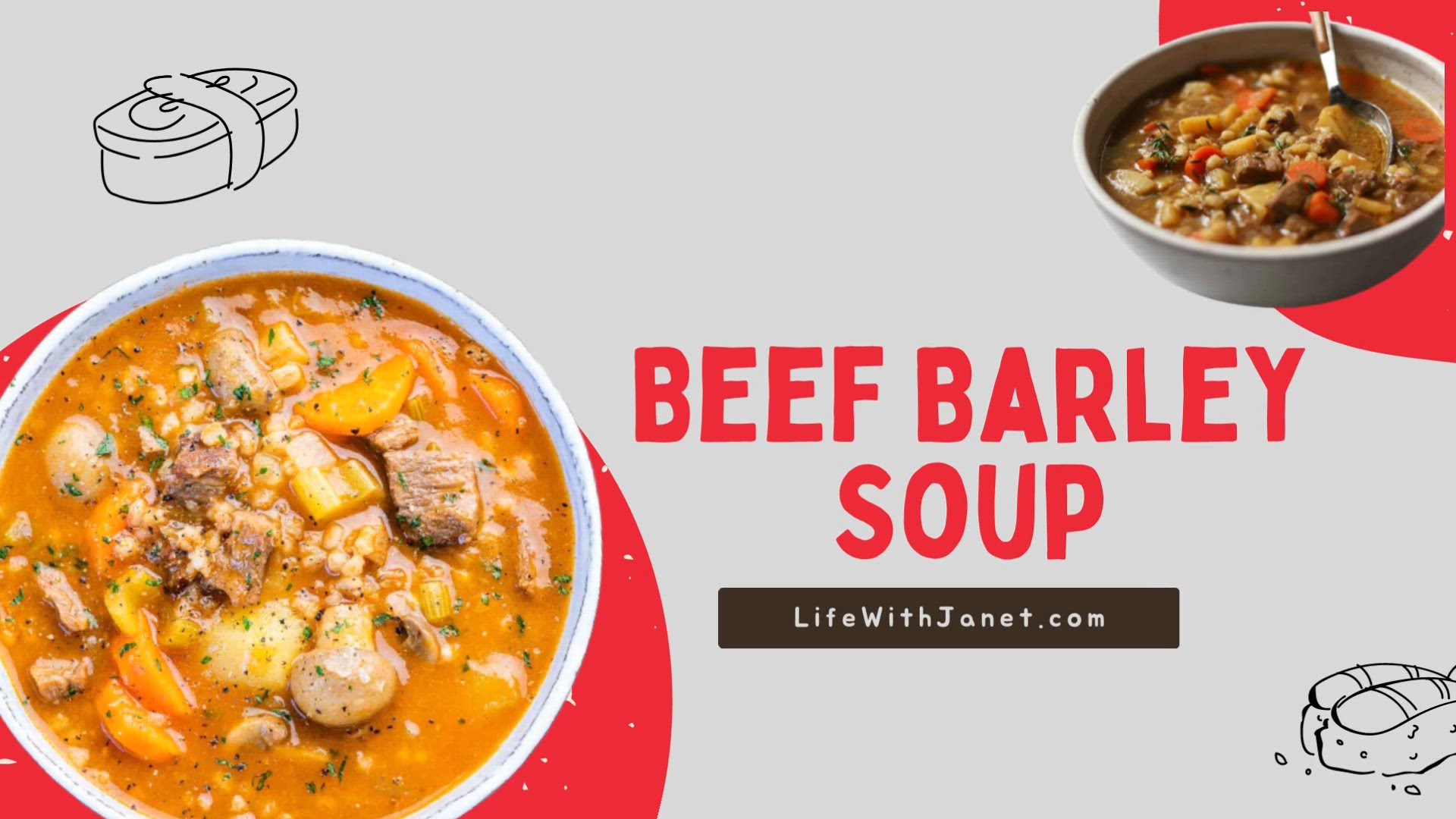 'Video thumbnail for Beef Barley Soup Recipe - A Comforting Classic for Any Weather!'