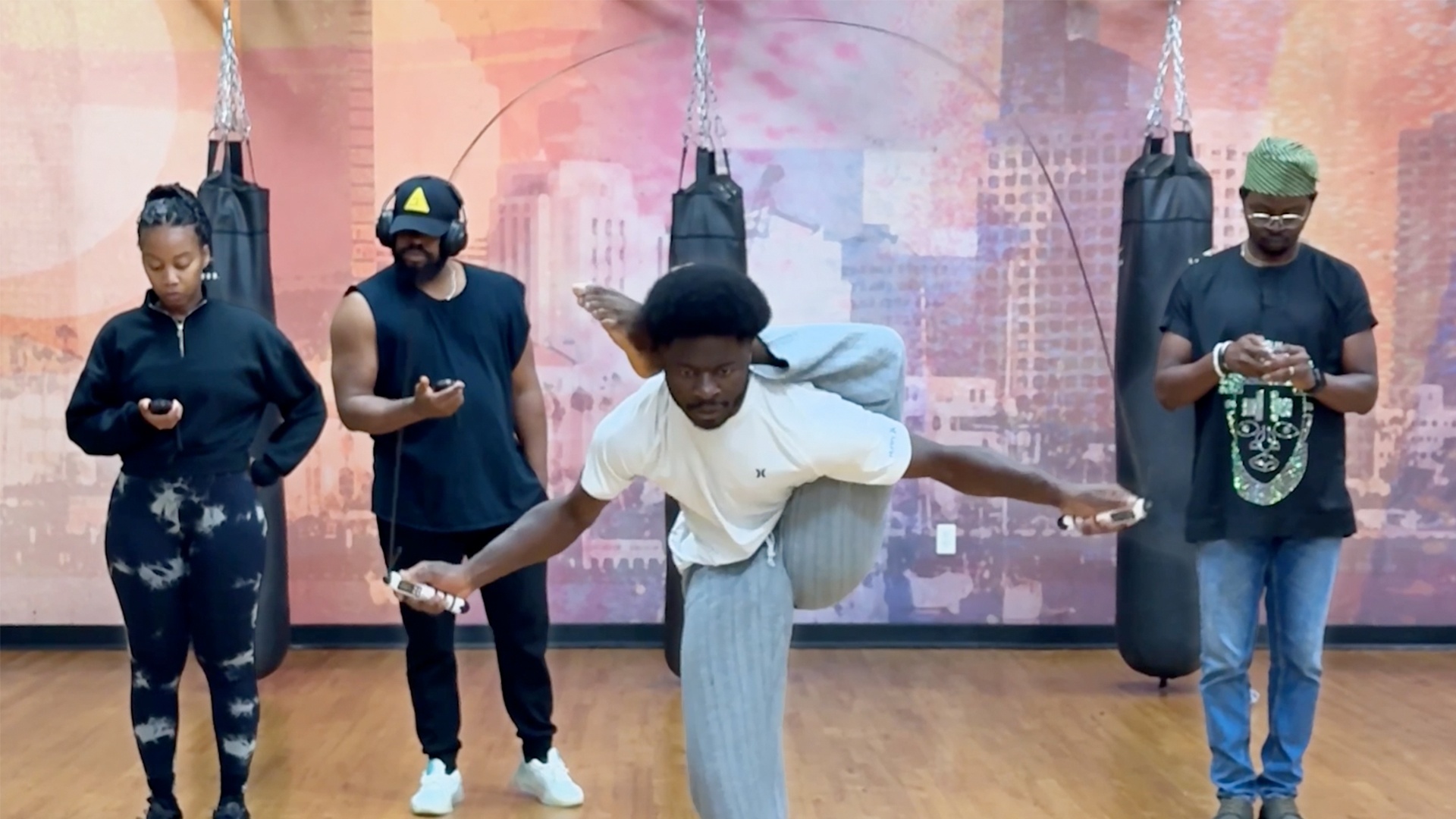 Video thumbnail for Most skips with one leg behind the head in one minute - 150 by Oyindamola Kolawole