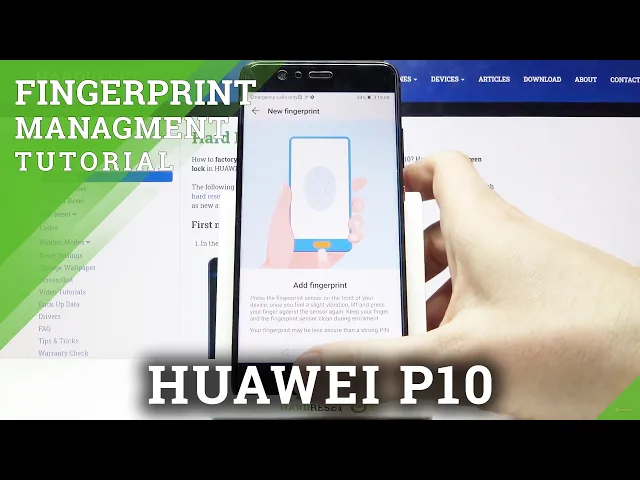 Video thumbnail for How to Add Fingerprint in HUAWEI P10 – Set Screen Lock