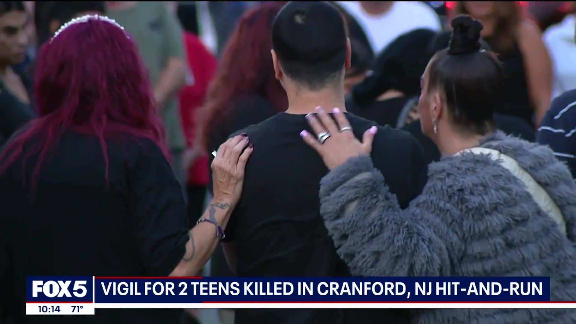 'Video thumbnail for Cranford community mourns teen girls killed in hit-and-run'