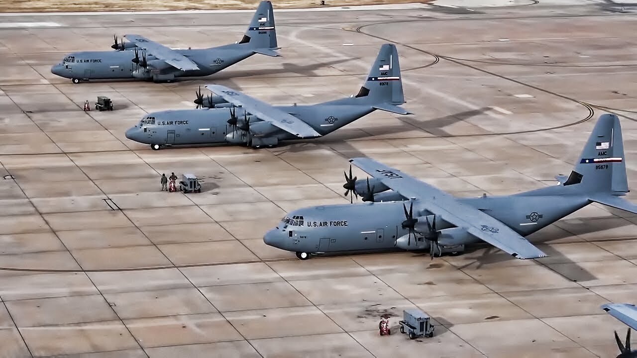 Video thumbnail for USAF Exercise • C-130 Minimum Interval Takeoff (MITO)