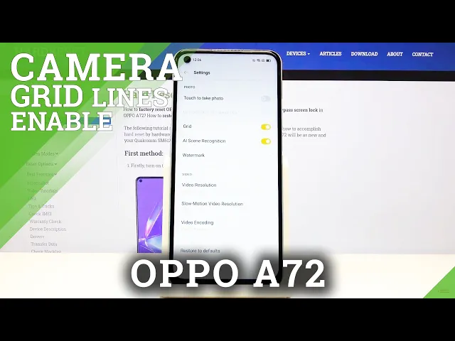 Video thumbnail for How to Enable Camera Gridlines in Oppo A72 - Deactivate Grid Lines