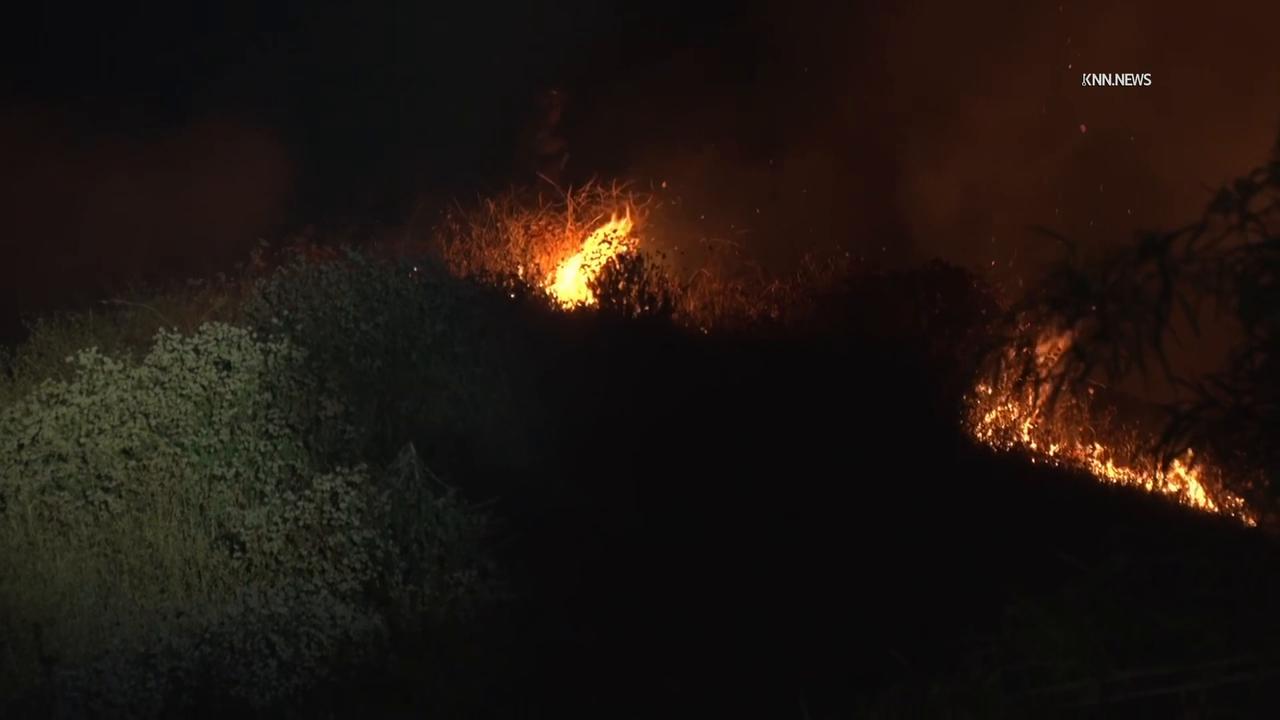 Video thumbnail for US, Los Angeles: Stevenson Ranch Fireworks Spark Fire In Neighborhood Part 2.