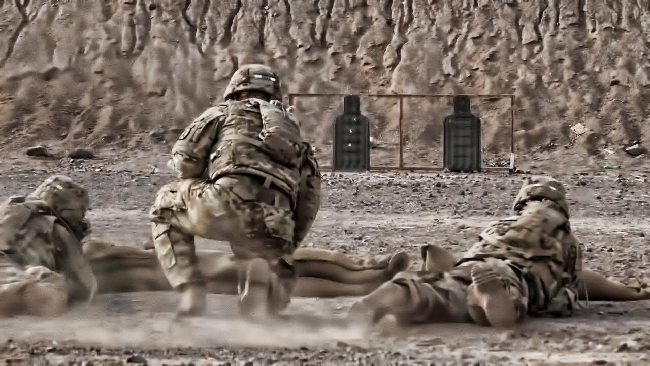 Video thumbnail for U.S. Army Infantry Practice Live-Fire Buddy Rush