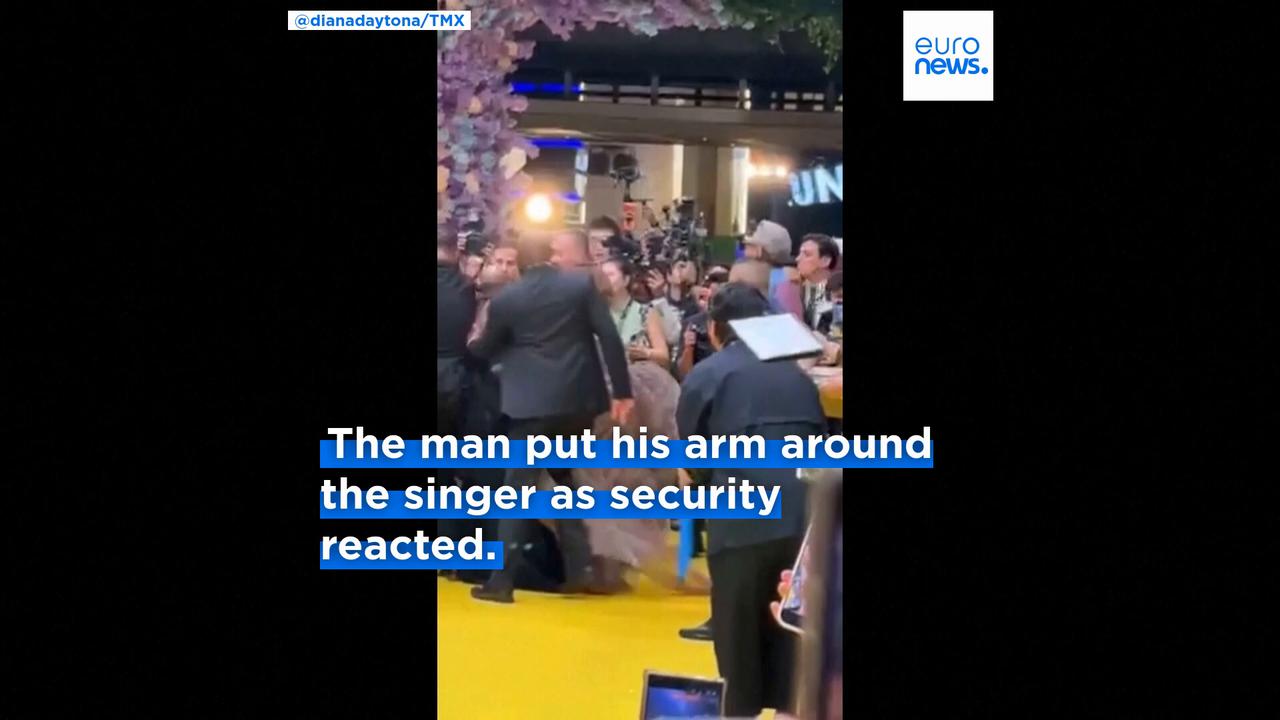 'Video thumbnail for Man sentenced to nine days in jail for rushing at Ariana Grande'